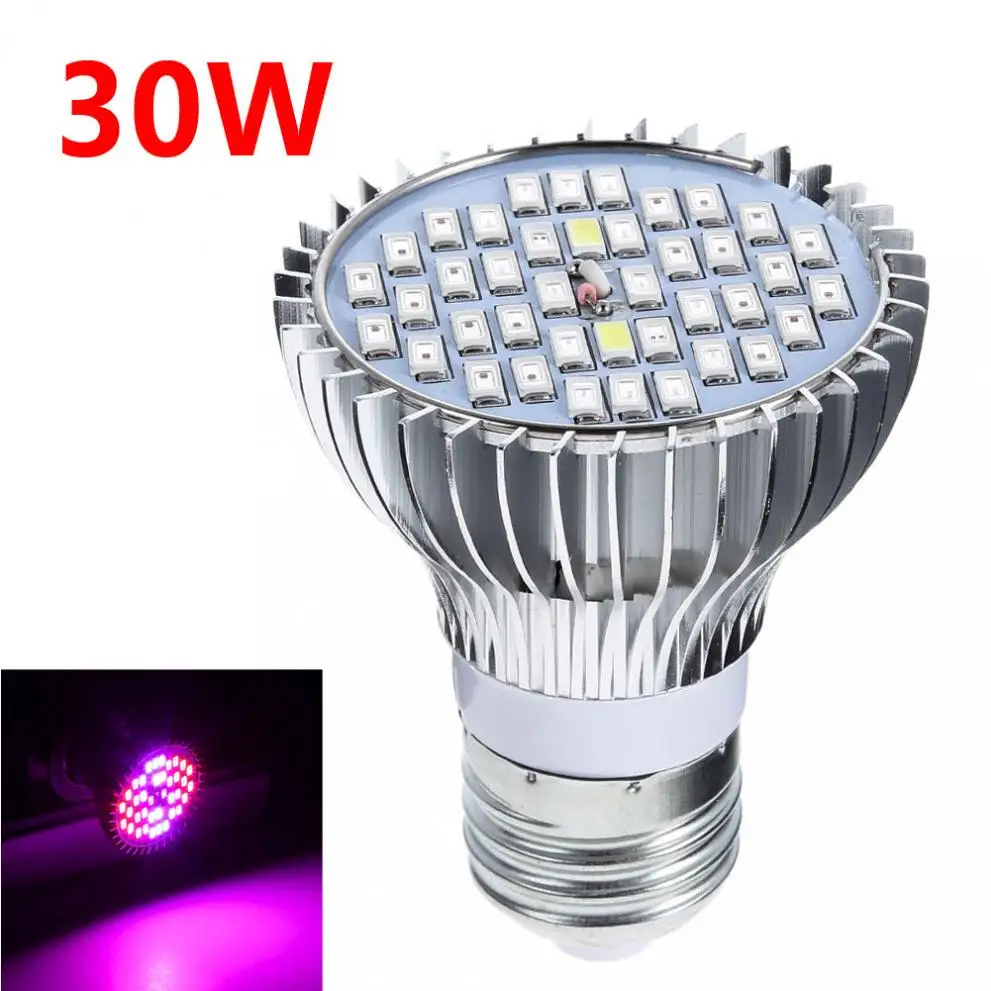 

Sale 30W E27 Full Spectrum LED Plant Grow Lights Bulb Veg Hydroponic Lamps