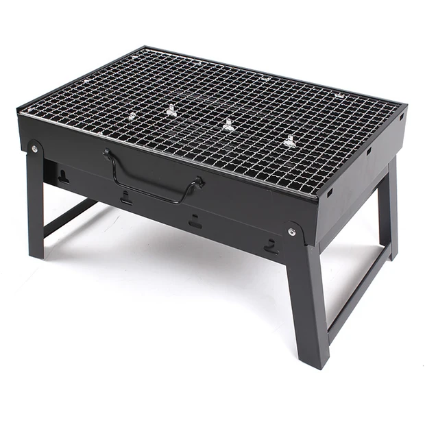 Thick portable outdoor grill charcoal home a full barbecue boxin BBQ