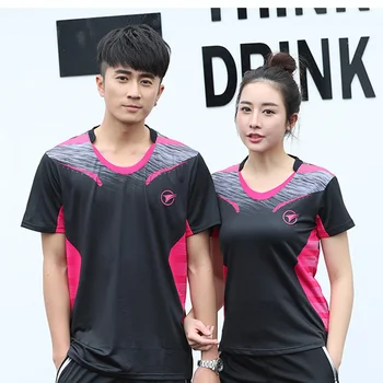 

Free Custom Badminton t shirts Men/Women's , sports badminton shirts ,Table Tennis t shirt , Tennis shirts AY005