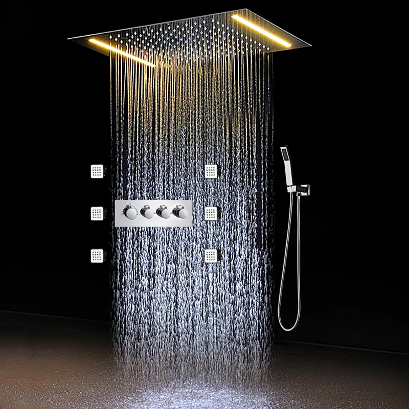 On Sale Hot And Cold Mixer Set Bathroom Faucet Electric Led Shower