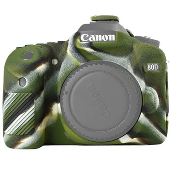 Camera Bag for Canon 80D Lightweight Camera Bag Case Protective Cover for Canon 80D Camouflage Green colour