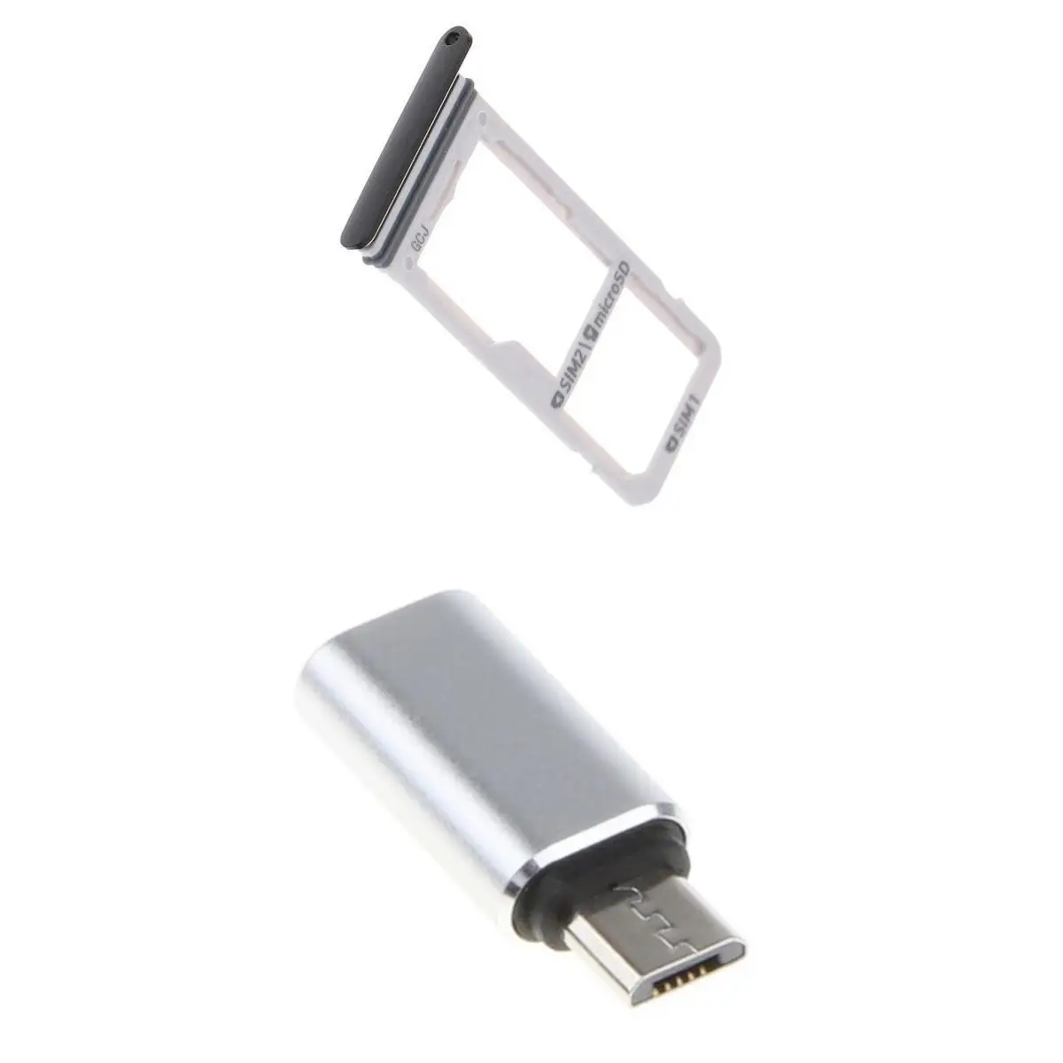 Sim карта MicroSD лоток + Тип C к Micro USB для Samsung Galaxy S8 S8Plus|Шлейфы мобильных телефонов| |