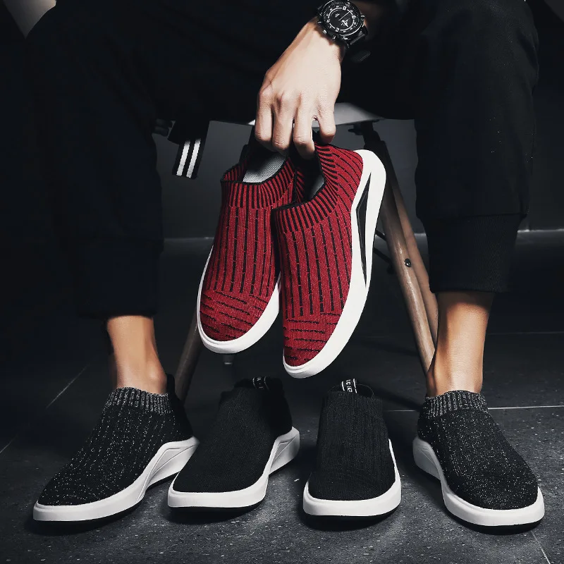 Hot Sale Classic Flying Shoe Male Motion Casual Mens Shoes Ventilation Set Foot Coconut Shoe Men Shoe Sneakers Tenis Trainers