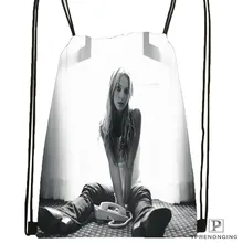 Custom britney-spears-chica-con Drawstring Backpack Bag Cute Daypack Kids Satchel (Black Back) 31x40cm#20180611-02-71
