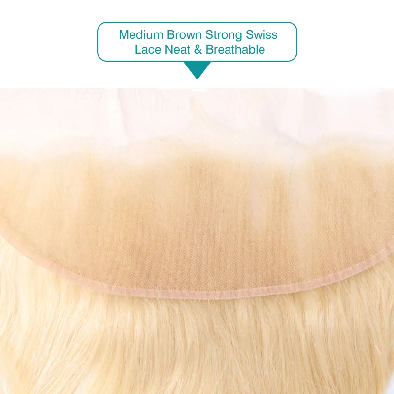 Али Фуми queen hair продукты кружева фронтальной чистый 613 Цвет 13x4 швейцарский шнурок