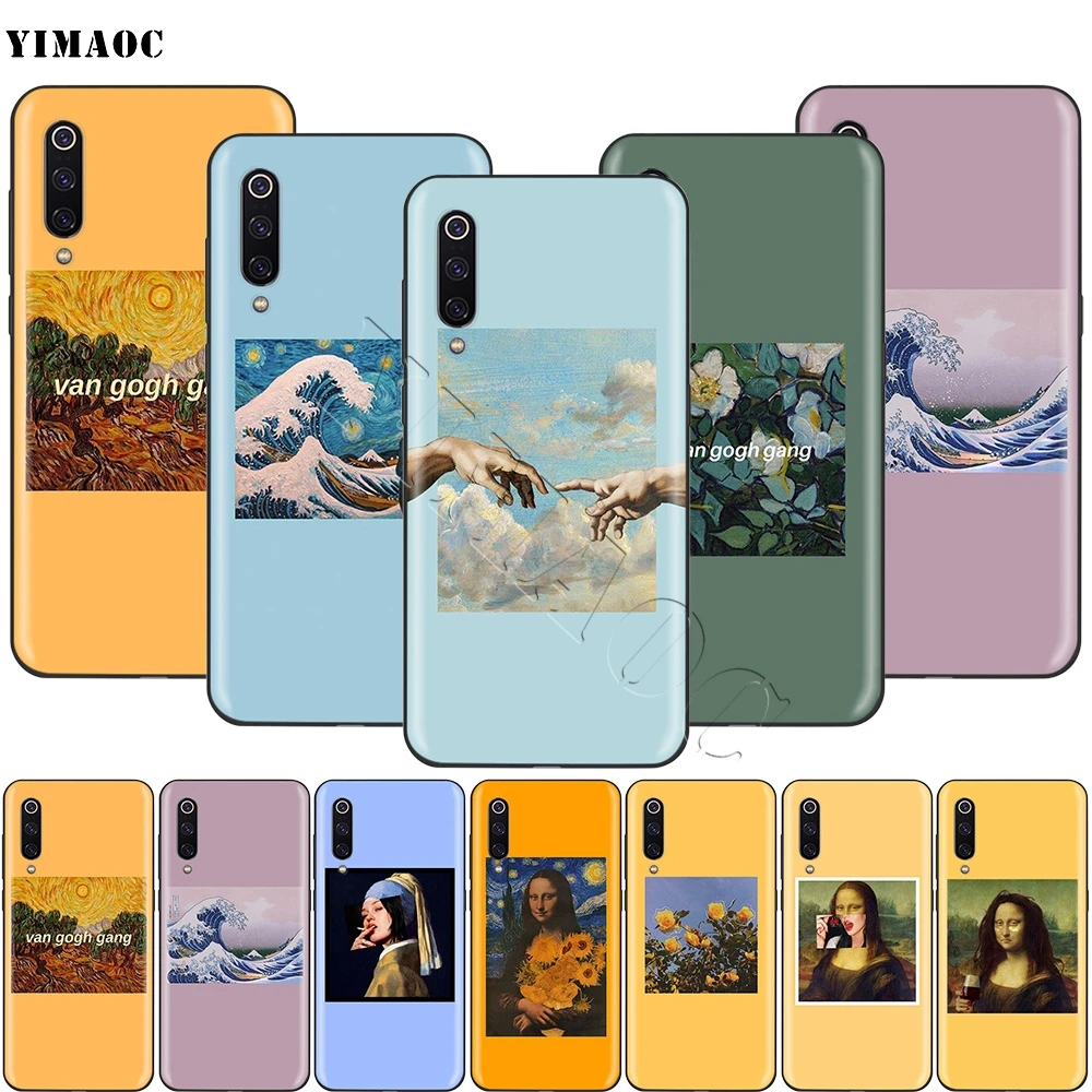 

YIMAOC Aesthetic Van Gogh Mona Lisa Painting David Case for Xiaomi Redmi mi Note 3 6a 7 6 8 9 se mi6 mi8 a1 a2 Lite pocophone f1