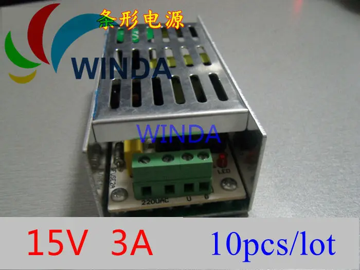 

45W surveillance cameras switching power supply output 15V3A led hotel special strip power supply ceiling hide aluminum 10pcs