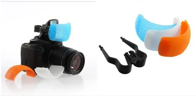 Коробка рассеивателя вспышки 3 цвета всплывающая крышка рассеивателя вспышки для Canon EOS/10D/20D/30D/40D/300D/350D/400D/D30/D60 для камеры Nikon