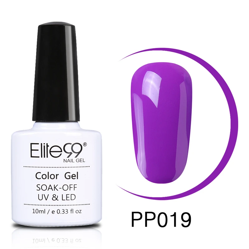 Elite99 гель-лаки фиолетовый синий цвет набор гель-лаков для ногтей замачивается наращивание ногтей УФ и светодиодный светильник для маникюра дизайн ногтей - Цвет: PP019