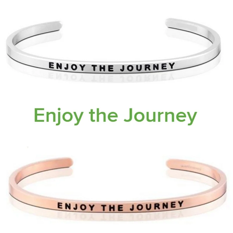 Браслет манжета с надписью ENJOY THE JOURNEY 2 цвета|cuff bracelets|cuff banglecuff bangle bracelet |