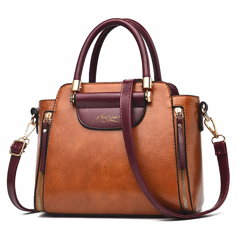 

YINGPEI Women Handbag Shoulder Bag Girls Fashion Famous Design Leather Big Casual Tote High Quality Hasp Casual Black New 2019