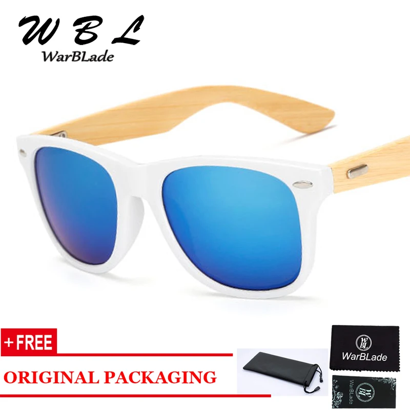 

WarBLade 16 Colors Bamboo Sunglasses Men Wooden Sunglasses Brand Designer Mirror Original Wood Women Sun Glasses Retro