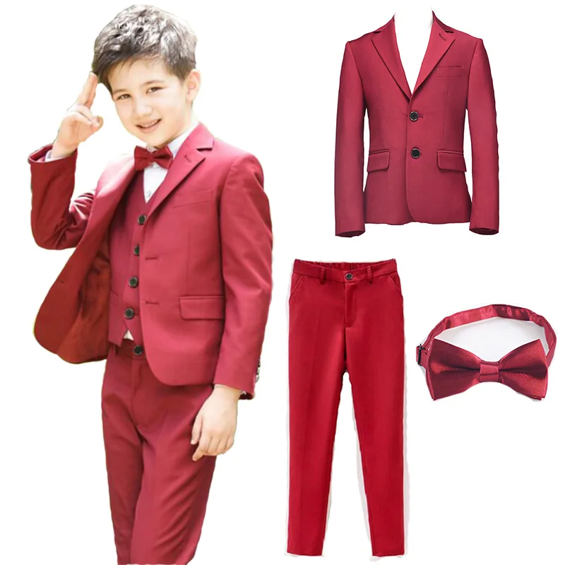 Toddler Boys Suits Formal Wedding Party Suit Fashion Blazer+Pants Kids Prom Suit