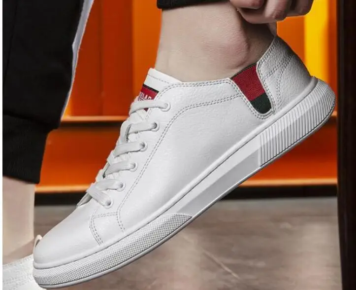 

MFU22 Small white shoes male 2019 spring new breathable handmade casual shoes male