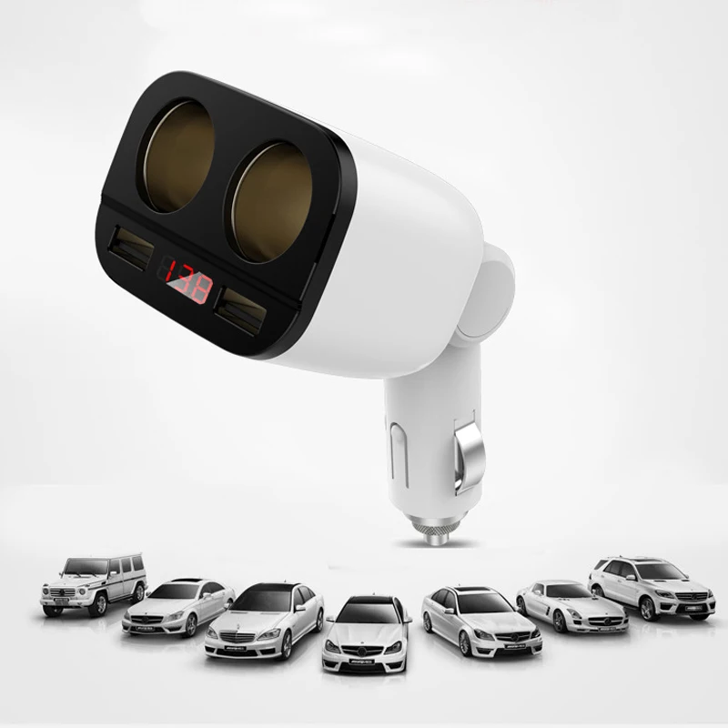 

Car Cigarette Lighter Socket Splitter Charger USB Quick Charger Cigarette Lighter Sockets Power Plug Interior Parts Accessories
