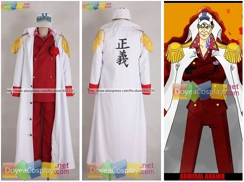 One Piece Admiral Akinu Cosplay Costume High Quality Retail Wholesale Aliexpress
