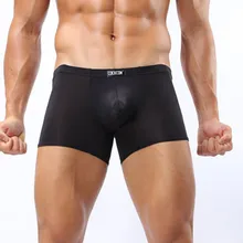 Горячая мужские модные сексуальные боксеры Брендовое однотонное нижнее белье мужские 5 цветов 3 шт/партия