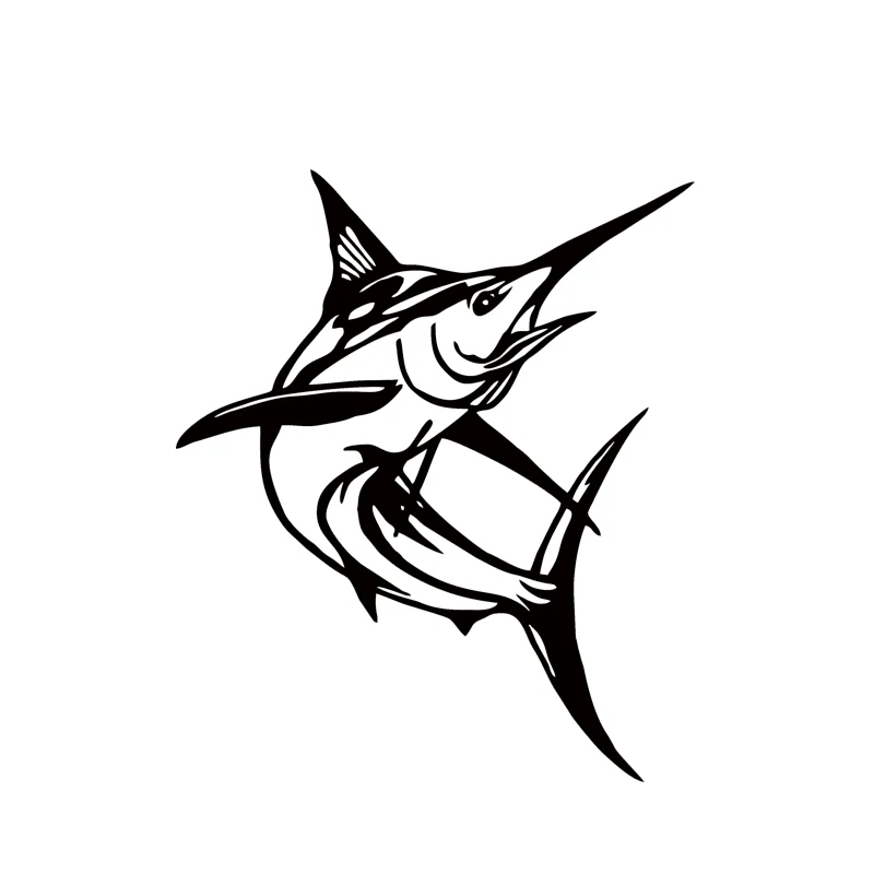 2017 Горячая Распродажа крутая графика Марлин Рыба Рыбалка автомобиль окно