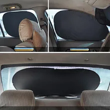 6 шт./компл. Серебристая окна автомобиля с тентом Шторы козырек Щит Обложка стороне лобового стекла УФ-защита подкладке с присоской складной