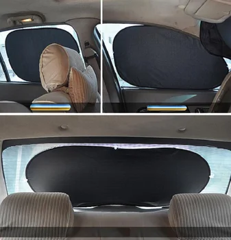 

6pcs/set slivery Car Window Sunshade Curtain Visor Shield cover side Windshield UV Protection interior with Sucker foldable