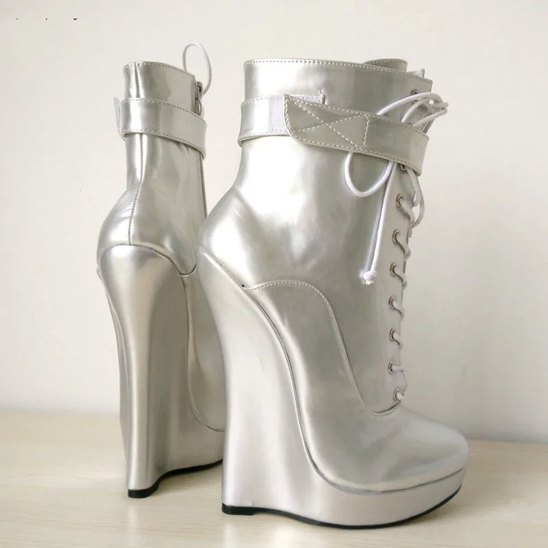Sexy 18 Suela Alto Cuña Punky Botas Ballet A97 Cm Ultra Tobillo up Hoof Señora La Talón De Lace vScqvAxzrw