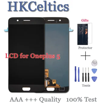 

100% LCD Screen Replacement For Oneplus 5 A5000 1+5 One Plus 5 Tested LCD Display with Touch Screen With Frame 5.5 inch Black