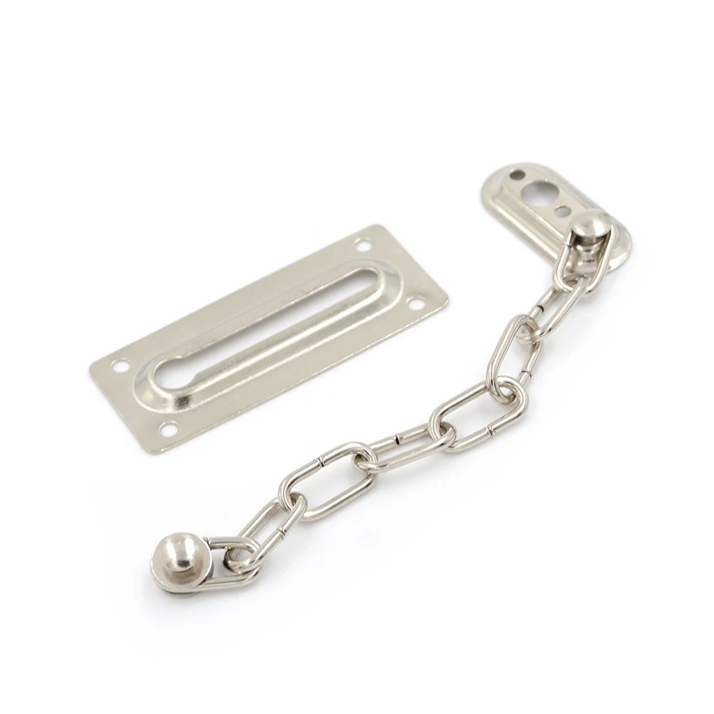 

1pc DIY Chrome Chain Door Safety Guard Latch Security Peep Bolt Locks Cabinet Latches Home Tools