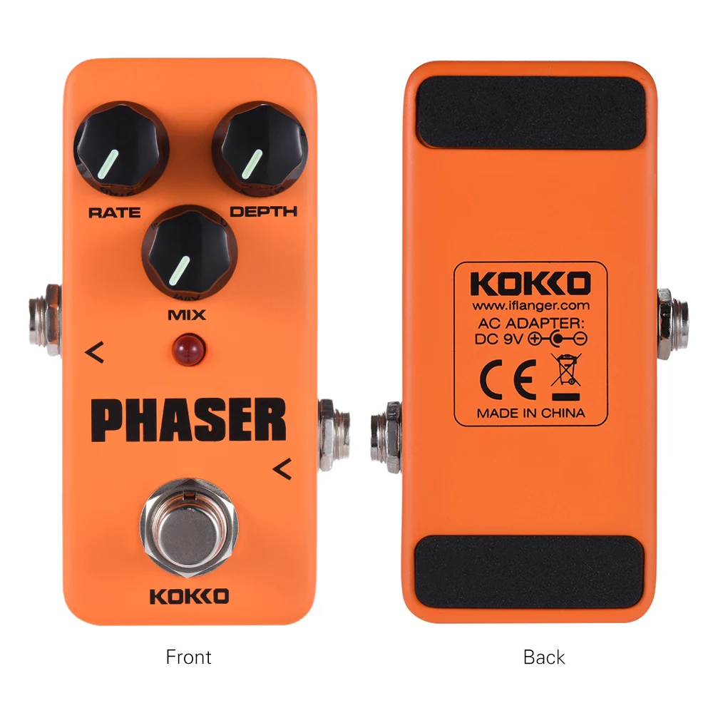 KOKKO мини аналоговый Phaser электрическая гитара фазовый эффект педаль настоящий