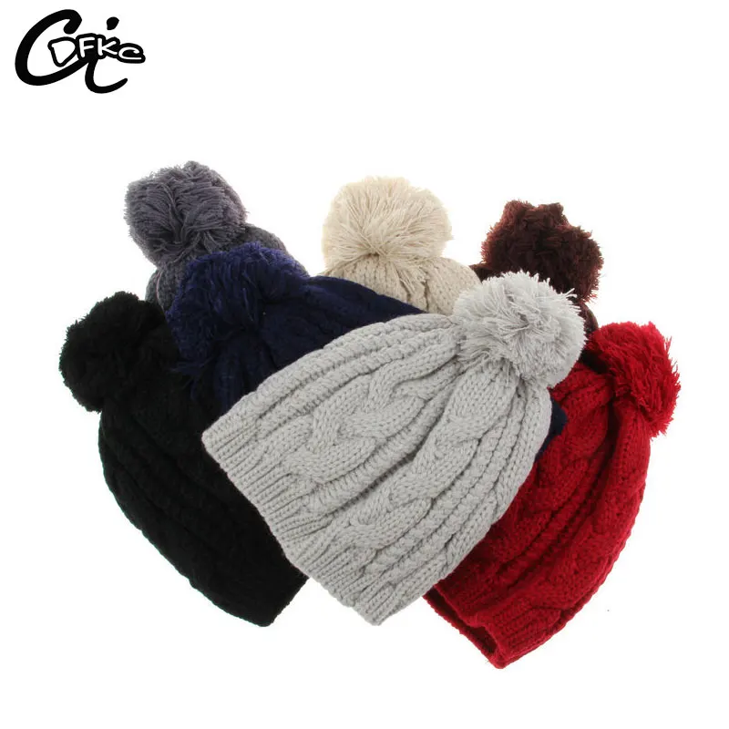 

10pcs small wholesale pompom beanie cap beanie winter cap beanie soft knit skullies men and women,support mix different colors