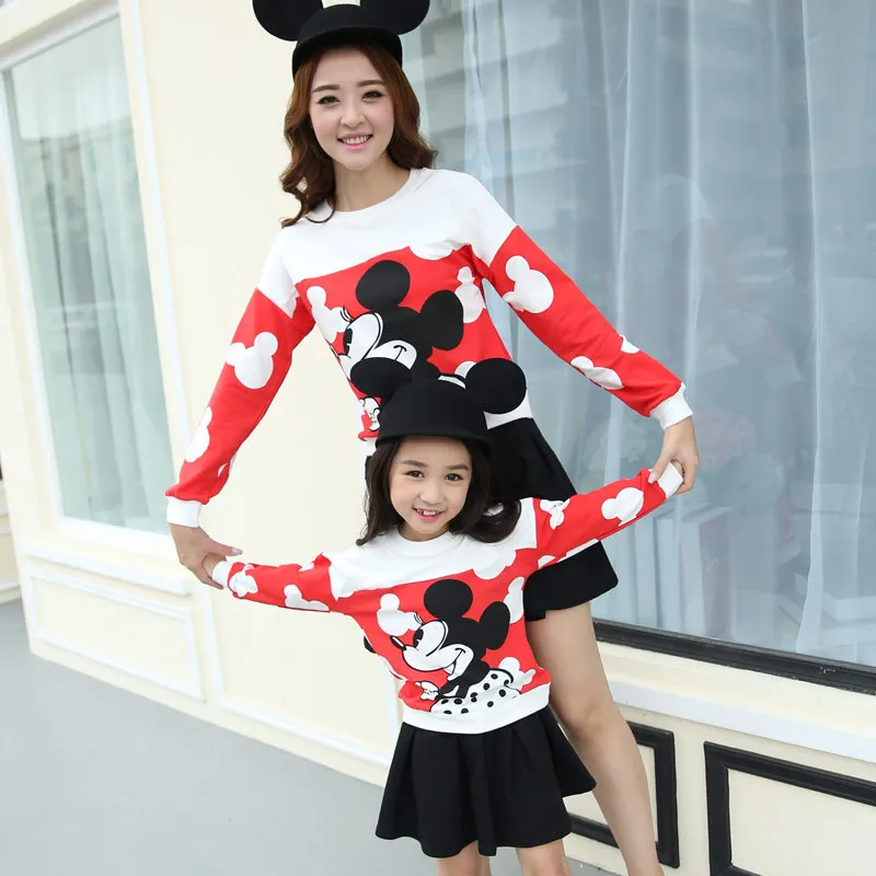 2016 New Spring Mother And Daughter Clothes Fashion Family Clothing