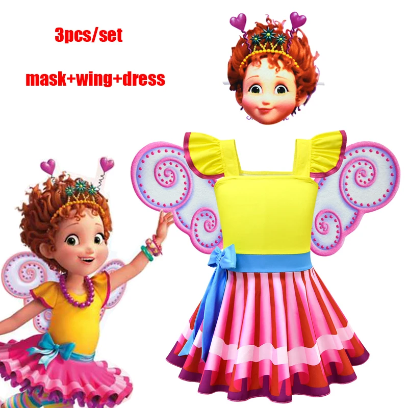 

Baby Girl Fancy Nancy Colsplay Costumes Halloween Costume for Kids Little Girls Princess Dress Moana Children's Dresses Clothes