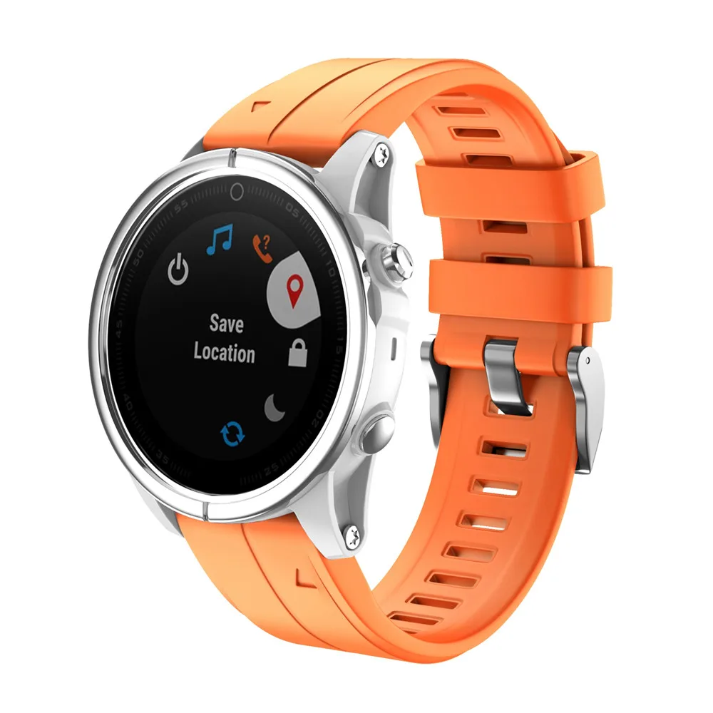 20 мм Мягкий Силиконовый каучуковый ремешок для смарт часов Garmin Fenix 5S /Fenix5S плюс