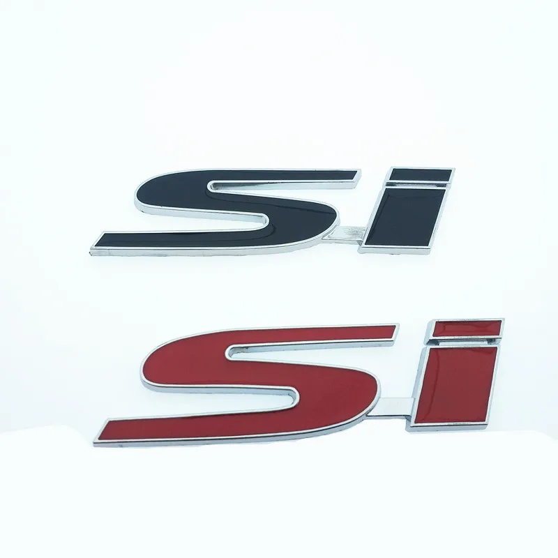 Car 3D Chrome Badge Sticker Emblem Trunk Body Zinc Alloy Metal Decal For HONDA Civic Si Auto Accessories Styling | Автомобили и