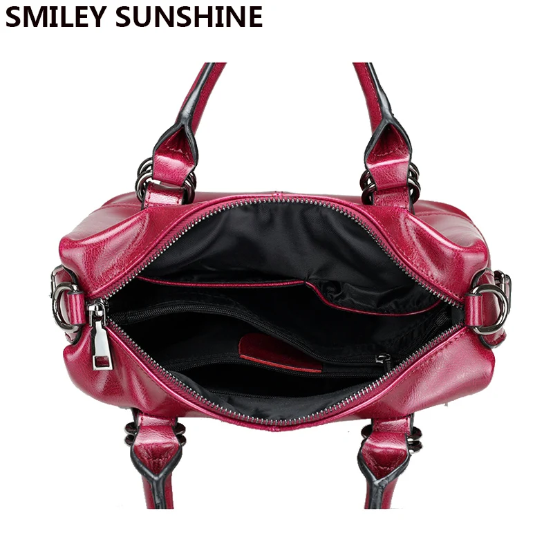 SMILEY SUNSHINE Boston, женские сумки из натуральной кожи, женские роскошные кожаные сумки, дизайнерские сумки-мессенджеры, ручная сумка