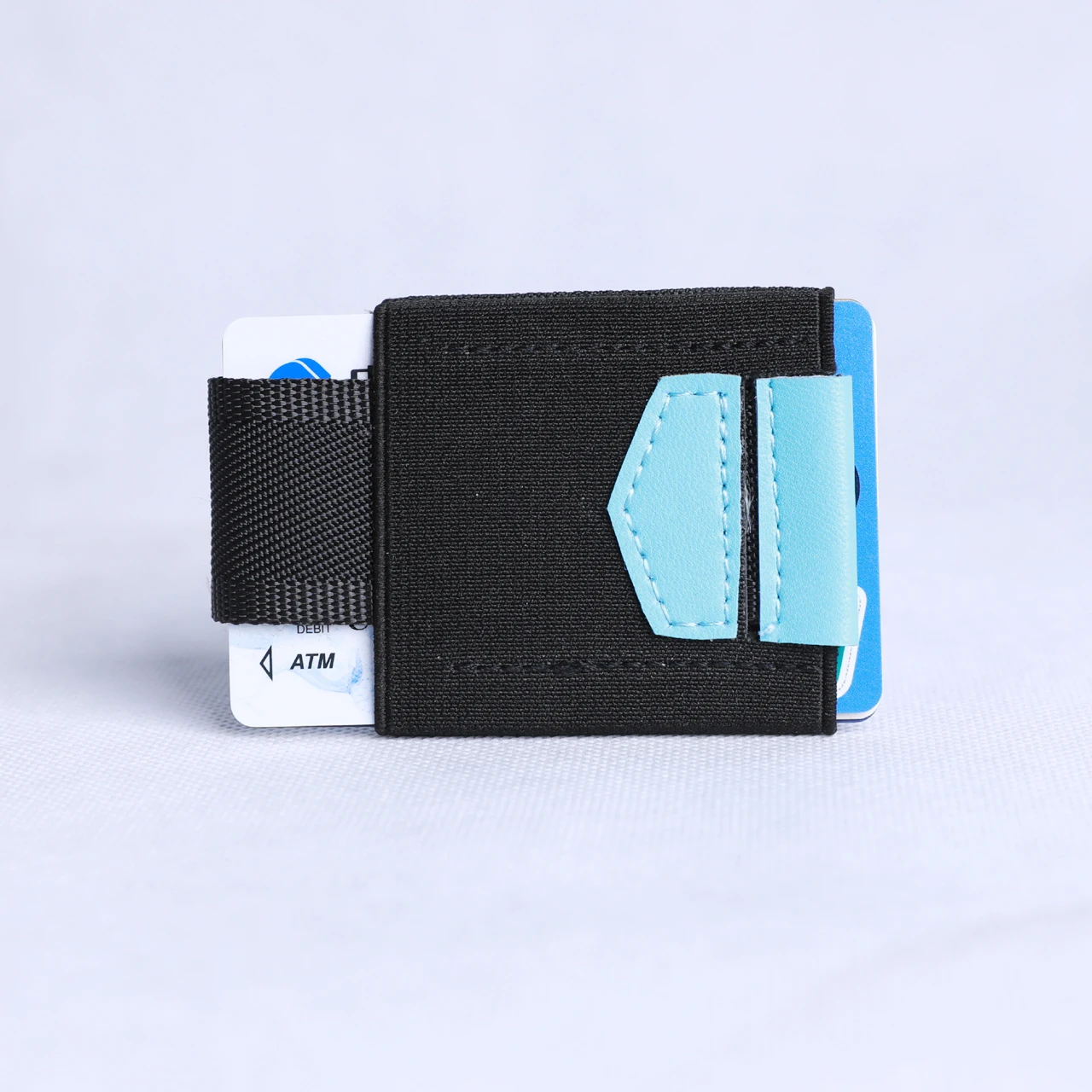 Минималистичный кошелек, кредитный держатель для карт, мини, маленький, бизнес, ID держатель для карт, органайзер, значок, порте карт, тонкий кошелек - Цвет: FP-71PU-sky blue
