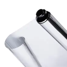 Серебряный один способ Стекло самоклеющаяся пленка светоотражающие окна от УФ-лучей защитное стекло пленка для уединенности защиты дома декоративные