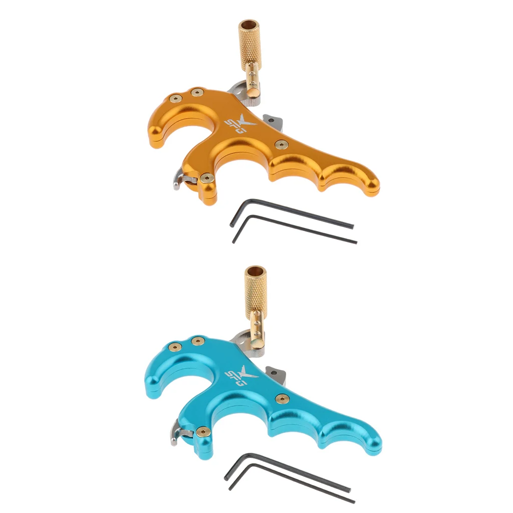 Perfeclan Archery 4 Finger Thumb Release Aids for Compound Bow Hunting Shoot