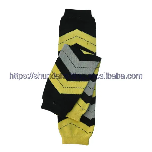 Free Shipping Yellow Gray Baby Girl Boy Toddler legwarmers/ Kids leg