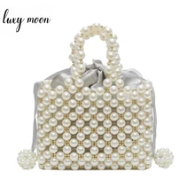 Роскошный фирменный дизайн, ручная работа, жемчужные сумочки для женщин, вечерняя сумочка, украшенная бисером, сумки-тоут, элегантные женские сумки для невесты, Bolsa ZD1254