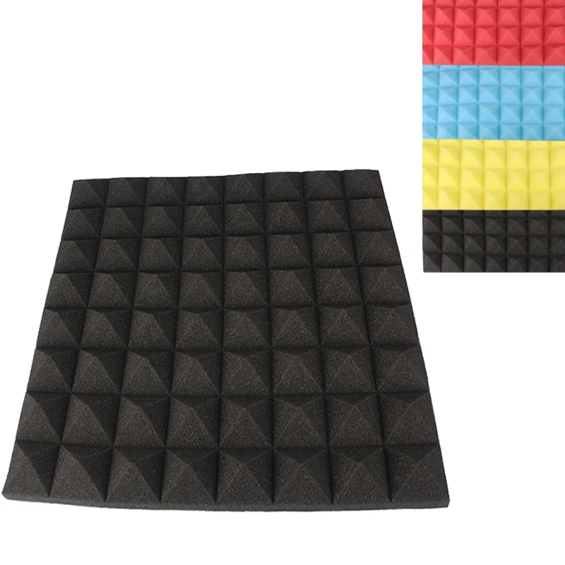 

NK MIXTOS 50*50cm*5cm Black/Red/Yellow/Blue High Quality Tower Type Pyramid Studio Foam For Indoor Sound Insulation Sponge