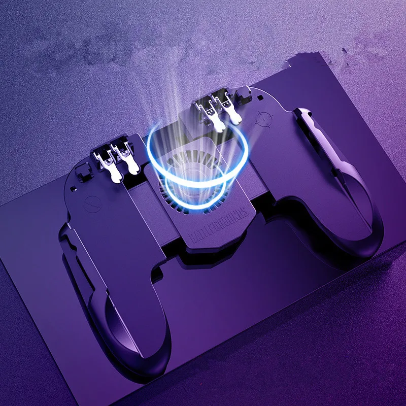  H9 Six Finger All-in-One Mobile Game Controller Fire Key Button for PUBG Mobile Game Eating Chicken