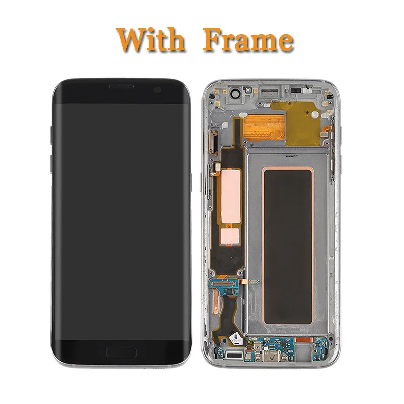 OLED дисплей ЖК экран + рамка для SAMSUNG Galaxy s7 edge G935 G935F с кодирующий преобразователь