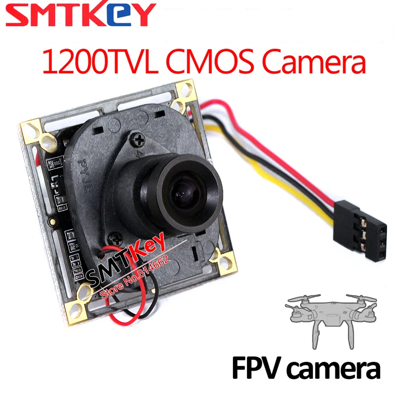 

SMTKEY HD ir-cut 1200TVL CMOS FPV Camera 3.6mm lens mini Aerial Camera board camera with cable connection to plane