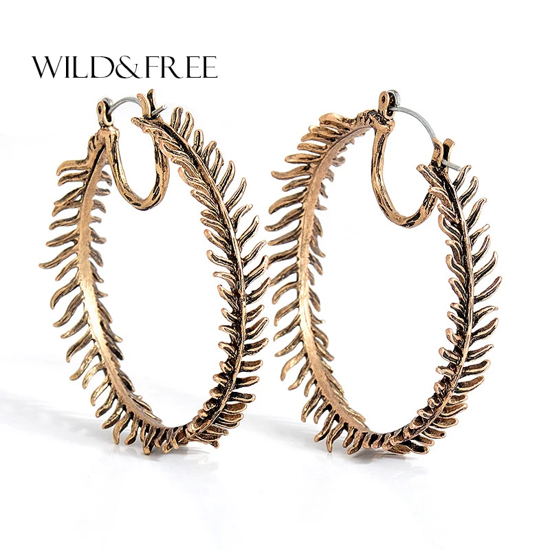 I.FASHION.U Zinc Alloy Hoop Earring with Metalic Fringe Earrings