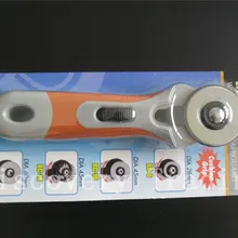 Новое поступление 45 мм роторный резак колеса пластиковая ручка, 5 шт./партия очень хорошо для резки ткани кожаная пленка, винил