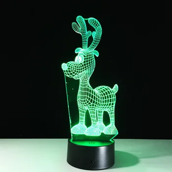

Remote Control Touch Colorful 3d Lamp Acrylic Visual Stereo Table Lamps Powerbank Novelty Usb Led 3d Desk Lamp