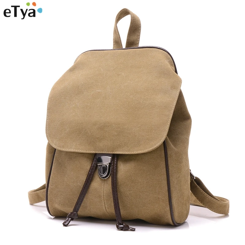 Fashion Backpack Women casual canvas backpacks for teenage girls Student school retro Travel Shoulder Bags With