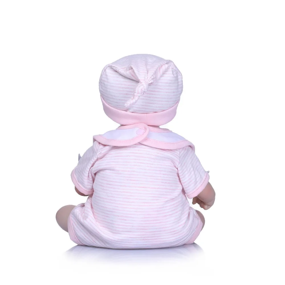 NPK Reborn Baby Doll Реалистичная из мягкого силикона Reborn для маленьких девочек 40 см очаровательны Bebe дети Brinquedos игрушки куклы для девочек