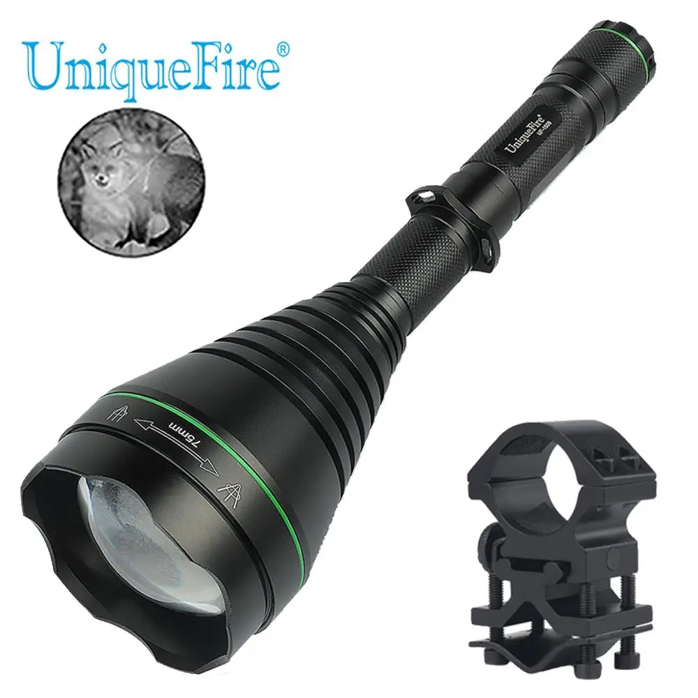 UniqueFire UF фонарик 1508-75 IR 850nm Zoomable 3 режима ночного видения лампа Факел + прицела идеальный дизайн для охоты