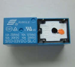 

10 Pcs Relay DC 3V 5 Pin Mini Power Relays PCB Type SRD-03VDC-SL-C High quality